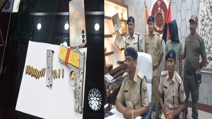 एक लाख का इनामी अपराधी गिरफ्तार