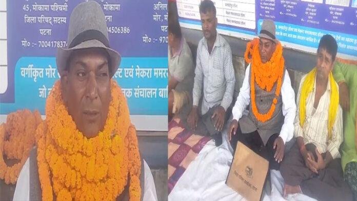 अनशन पर बैठे जिला पार्षद, कहा- फिर से शुरू हो ट्रेनों का नियमित ठहराव