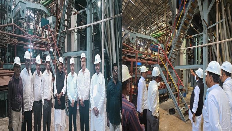 मंत्री कृष्णनंदन ने कर्नाटक के मांड्या जिले में गुड़ व गन्ना प्रोसेसिंग इकाइयों का किया निरीक्षण