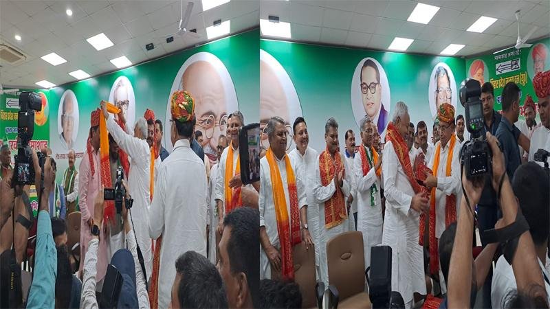 JDU प्रदेश कार्यालय में मनायी गई भामाशाह की जयंती, नीतीश ने सबका किया स्वागत