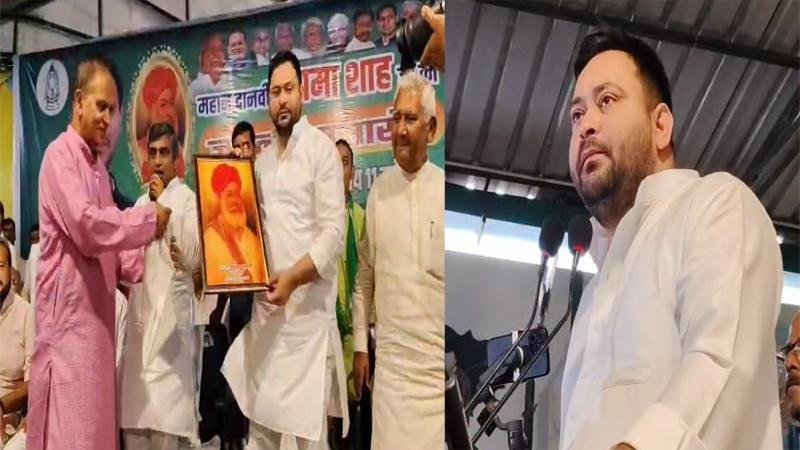 RJD कार्यालय में मनायी गई भामाशाह की जयंती, तेजस्वी ने कहा- दिनदहाड़े हो रही हत्या