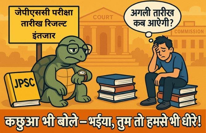 जेपीएससी: कछुआ भी बोले – भइया, तुम तो हमसे भी धीरे!