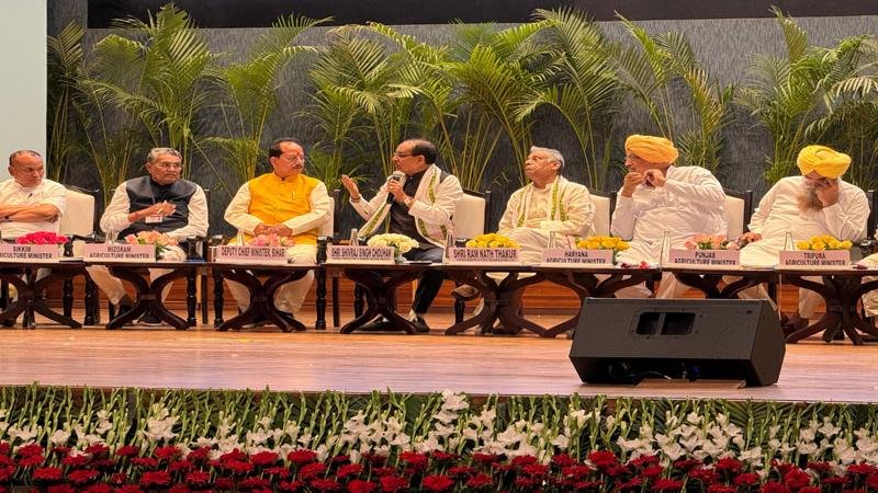 उपमुख्यमंत्री ने नई दिल्ली में आयोजित कृषि सम्मेलन खरीफ अभियान-2025 में लिया भाग