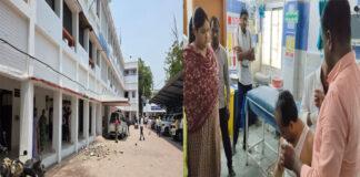 भरभरा कर गिरा औरंगाबाद समाहरणालय का छज्जा, चोटिल हुए DPO