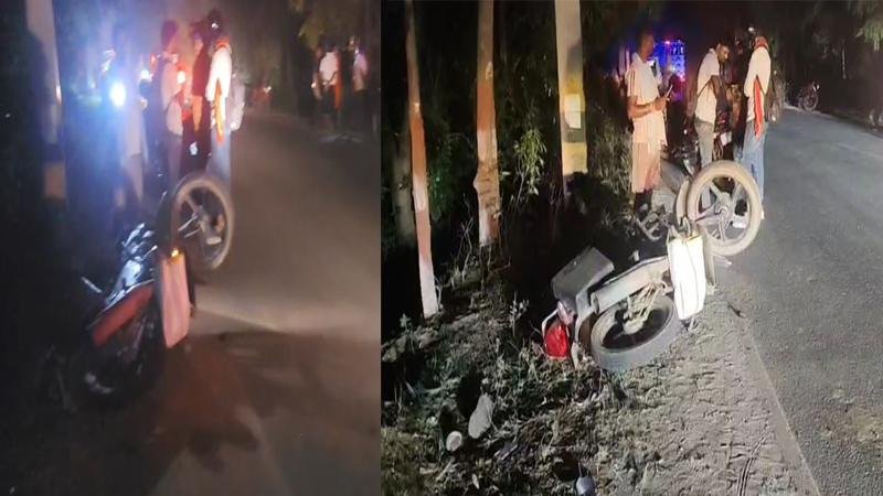 तेज रफ्तार का कहर, स्कॉर्पियो व बाइक में टक्कर, 2 युवक की मौत