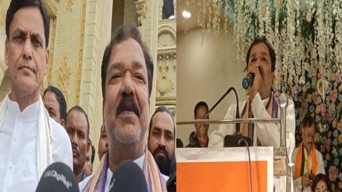 दिलीप का कांग्रेस पर तीखा हमला, कहा- बाबासाहेब का अपमान करने वाले आज लेकर घूम रहे हैं संविधान 