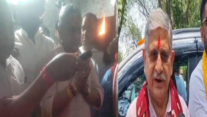 ललन सिंह ने की भगवान परशुराम की पूजा-अर्चना