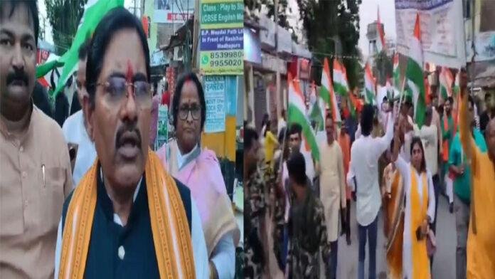 ऑपरेशन सिंदूर के समर्थन में BJP कार्यकर्ताओं ने निकाला तिरंगा यात्रा