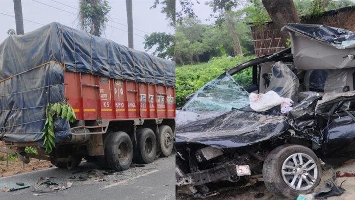 मोतिहारी में बड़ा सड़क हादसा, प्रदेश अध्यक्ष नीरज व उम्मीदवार ज्ञानती की मौत