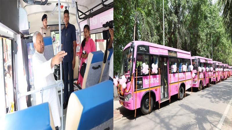 Ladies Special : CM ने महिलाओं का दिया बड़ा तोहफा, Pink बसों को दिखाई हरी झंडी