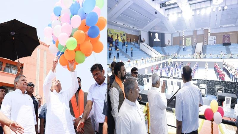 मुख्यमंत्री ने राजगीर खेल अकादमी-सह-खेल विश्वविद्यालय में नवनिर्मित खेल सुविधाओं का किया लोकार्पण