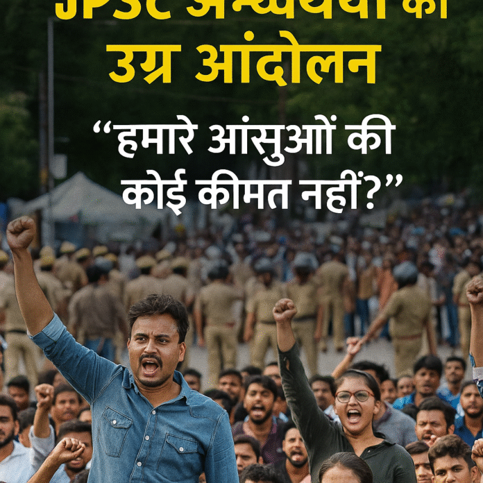 रांची में JPSC अभ्यर्थियों का उग्र आंदोलन