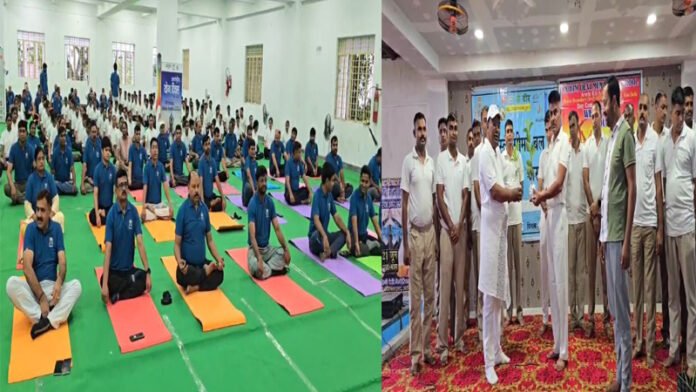 International Yoga Day : बिहार के अलग-अलग जिलों में अधिकारियों ने किया योगाभ्यास