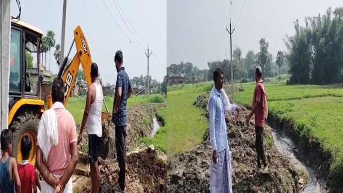 सरकार व जनप्रतिनिधि ने नहीं सुनी तो ग्रामीणों ने चंदा इकट्ठा कर बना डाली 3 किलोमीटर का सड़क व नाला