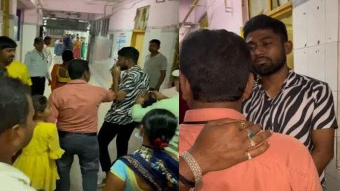 मायागंज अस्पताल के गायनी वार्ड में चोरी करते हुए पकड़ाया चोर, लोगों ने की जमकर धुनाई