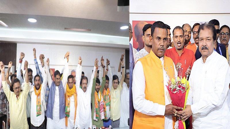 RJD नेता अजीत यादव सैकड़ों समर्थकों के साथ BJP की ग्रहण की सदस्यता