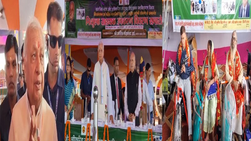 राज्यपाल पहुंचे बखोरापुर मंदिर पहुंचे, 800 लोगों को जरूरत का सामान देकर किया सम्मानित