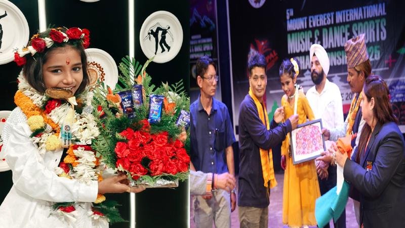 माउंट एवरेस्ट इंटरनेशनल डांस चैंपियनशिप : काव्य पाल ने जीती गोल्ड मेडल