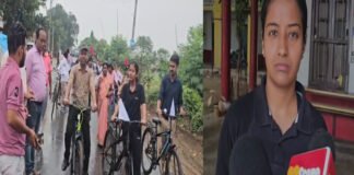 E-Voting व मतदाता जागरूकता सह साइकिल रैली का आयोजन