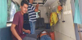 युवक के ऊपर चाकू से हमला, अस्पताल में भर्ती
