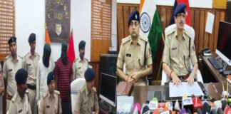 कैमूर पुलिस की बड़ी कार्रवाई, 3730 जिंदा कारतूस जब्त