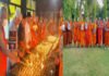 अहमदाबाद विमान हादसा : मारे गए लोगों की आत्मा की शांति के लिए महाबोधि मंदिर में विशेष प्रार्थना