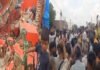 बरसों पुराने हनुमान मंदिर को असामाजिक तत्वों ने तोड़ा हंगामा