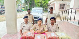 पुलिस की बड़ी कामयाबी, बोलेरो से 30 किलो गांजा बरामद, एक तस्कर गिरफ्तार