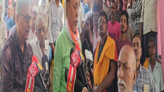 बियाडा के भूमि अधिग्रहण के खिलाफ किसानों का शांतिपूर्ण विरोध