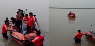 थर्मोकोल पर बैठकर आधा दर्जन युवक कर रहे थे शरारत, बीच गंगा में डूबने लगे, SSB के जवानों ने....