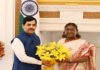 राष्ट्रपति से मिले शाहनवाज, भागलपुर आगमन का दिया न्योता, शहीद तिलकामांझी की आदमकद प्रतिमा के अनावरण...