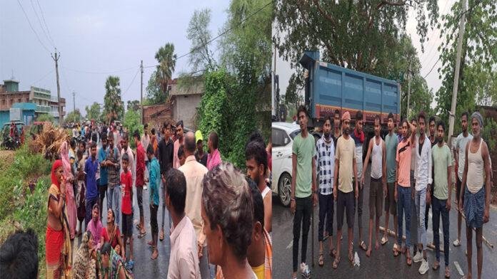 पढ़ाई कर घर जा रही छात्रा को हाईवा ने रौंदा, मौत, लोगों ने किया जमकर हंगामा