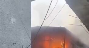 Ranchi: मेन रोड में बैटरी चार्जिंग के दौरान लगी आग, कई घर चपेट में