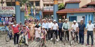 Bokaro: फिट इंडिया मूवमेंट के तहत डीएवी सेक्टर-4 ने निकाली जागरूकता साइकिल रैली