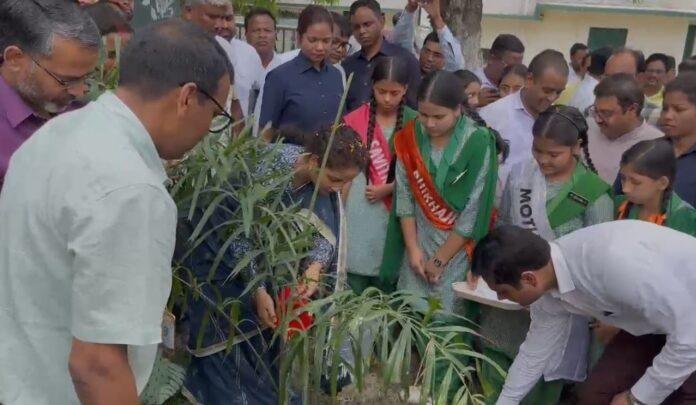 Giridih : जेसी बोस सीएम एक्सीलेंस स्कूल में विधायक कल्पना मुर्मू सोरेन ने किया पौधरोपण...
