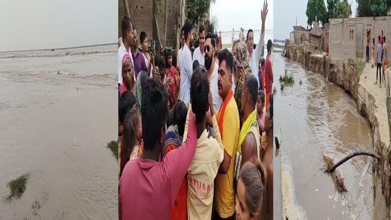 कहलगांव में गंगा एक बार फिर धारण कर चुकी है विकराल रूप, आगोश में समाया कई घर कहलगांव में गंगा एक बार फिर धारण कर चुकी है विकराल रूप, आगोश में समाया कई घर