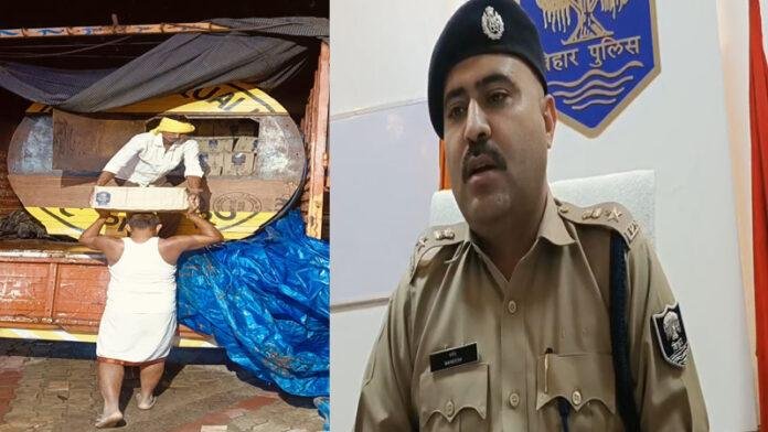 NH-31 पर ट्रक से 4152 लीटर विदेशी शराब जब्त