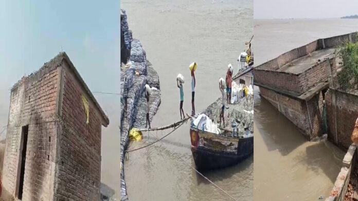 गंगा में समाया था दर्जनों पक्का मकान, अभी तक नहीं मिला मुआवजा, पीड़ितों के साथ धरने पर बैठे विधायक के पुत्र