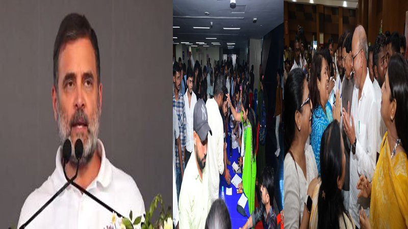 महा रोजगार मेले पर राहुल का ट्वीट, लिखा- मेला में उमड़ा यह जनसैलाब सिर्फ एक भीड़ नहीं, एक संदेश है