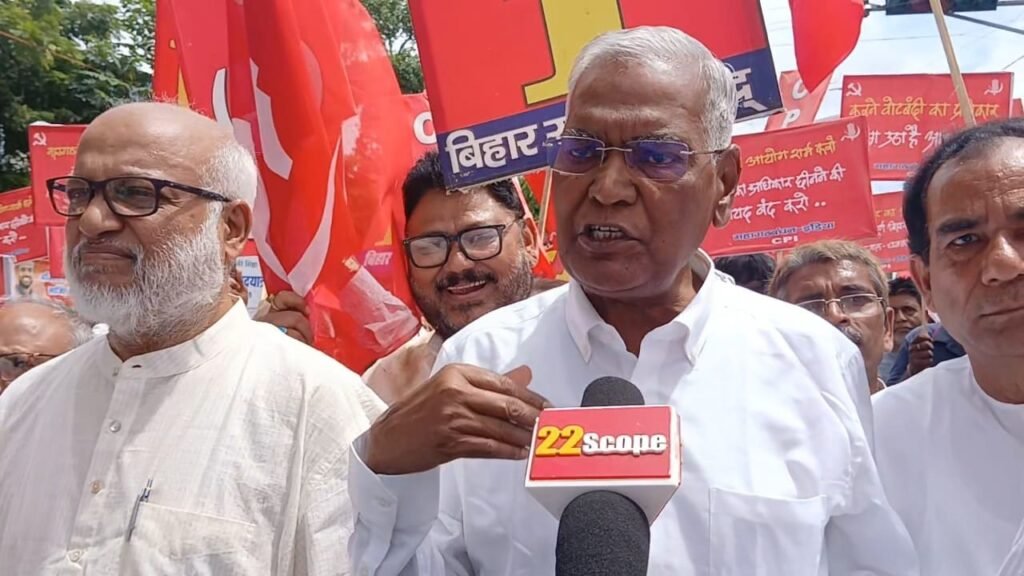वोटर लिस्ट पर संग्राम, बिहार में चक्का जाम, पटना की सड़कों पर राहुल, तेजस्वी, राजा और दीपांकर