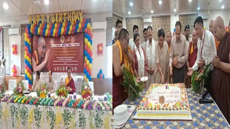 बोधगया में मनायी गई बौद्ध धर्म और लंबियों के शीर्ष धर्मगुरु दलाई लामा की 90वीं जयंती, DM भी रहे मौजूद