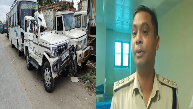 वाहन चेकिंग के दौरान NH-27 पर भीषण सड़क हादसा, DTO के ESI की मौत, 2 गंभीर रूप से घायल वाहन चेकिंग के दौरान NH-27 पर भीषण सड़क हादसा, DTO के ESI की मौत, 2 गंभीर रूप से घायल