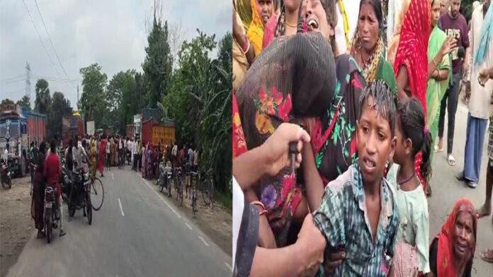 ट्रैक्टर ने साइकिल सवार दादा-पोता को कुचला, एक की मौत