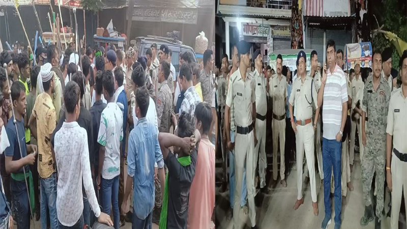 2 जुलूस आपस में भिड़े, दोनों तरफ से हुई पत्थरबाजी, अखाड़ा खेलने को लेकर हुई झड़प