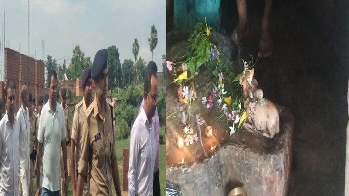 असमाजिक तत्वों ने तोड़ी 2 शिव मंदिर में स्थापित मूर्तियां, लोगों में आक्रोश, घटनास्थल पर पहुंचे अधिकारी