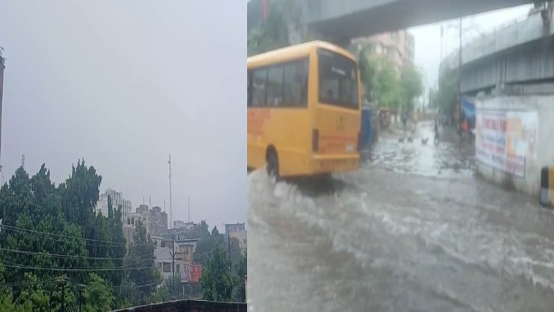 तेज बारिश से पानी-पानी हुआ राजधानी पटना, नगर निगम की खुली पोल, विधानसभा परिसर में घुसा पानी