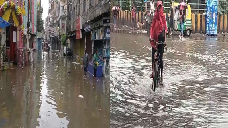 तेज बारिश से पानी-पानी हुआ राजधानी पटना, नगर निगम की खुली पोल, विधानसभा परिसर में घुसा पानी