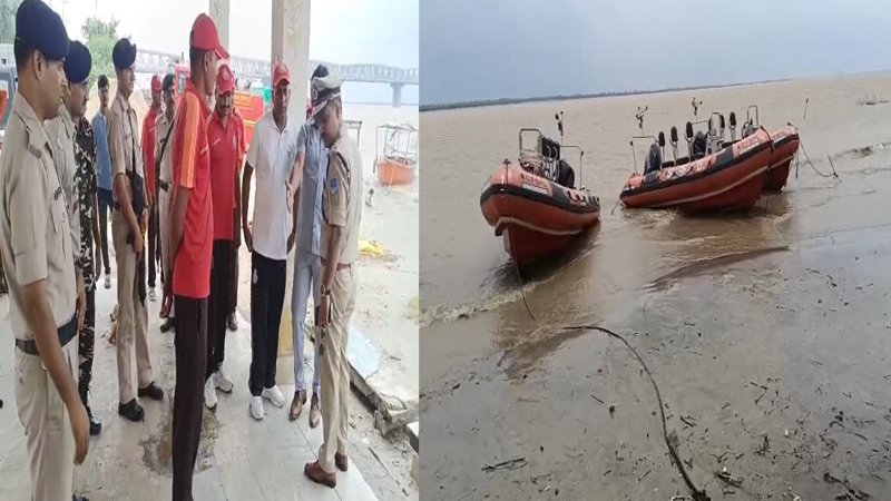 गंगा के बढ़ते जलस्तर पर अलर्ट मोड में SSB, भद्र घाट पहुंचे IG निशांत कुमार