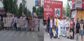 बिहार में चक्का जाम, जिले में जगह-जगह रोकी गई ट्रेनें, पटना में राहुल-तेजस्वी का हल्लाबोल