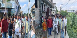 सही नाम छूटे नहीं, गलत नाम जुटे नहीं, साइकिल रैली के द्वारा चलाया गया जागरूकता रैली
